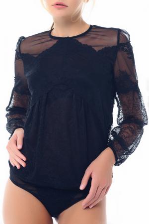 Блуза-боди Arefeva. Цвет: черный