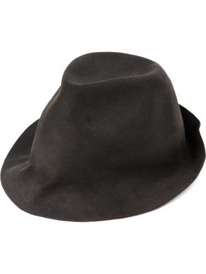 Фетровая шляпа Horisaki Design & Handel. Цвет: серый