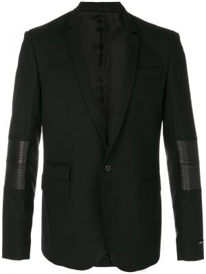 Пиджак с панельным дизайном Les Hommes. Цвет: чёрный