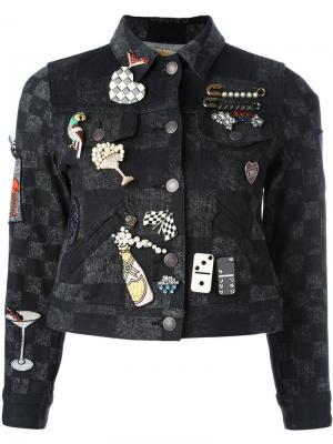 Куртка со значками Marc Jacobs. Цвет: чёрный