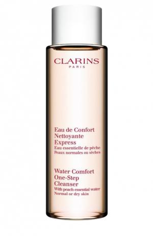 Очищающая вода для лица нормальной или сухой кожи Clarins. Цвет: бесцветный