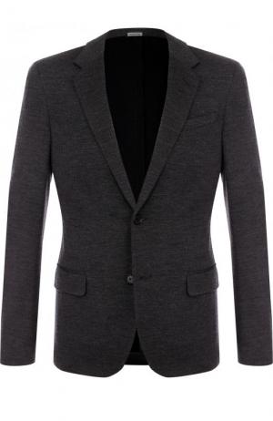 Однобортный шерстяной пиджак Lanvin. Цвет: светло-серый