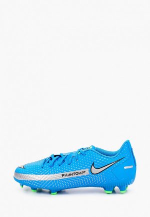 Бутсы Nike. Цвет: голубой