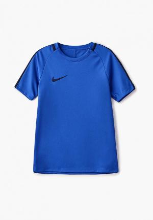 Футболка спортивная Nike. Цвет: синий