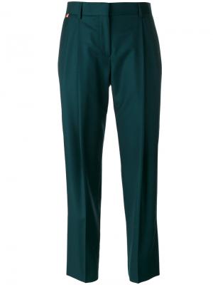 Укороченные брюки со складками Paul Smith. Цвет: зелёный