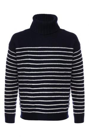 Шерстяной свитер с воротником-стойкой Polo Ralph Lauren. Цвет: темно-синий