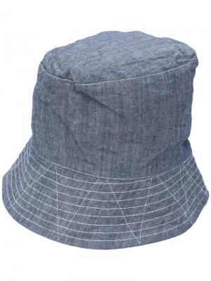 Высокая шляпа с широкими полями Engineered Garments. Цвет: синий