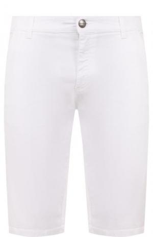 Хлопковые шорты с карманами Dirk Bikkembergs. Цвет: белый