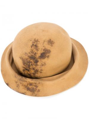 Шляпа с выжженным эффектом Horisaki Design & Handel. Цвет: телесный