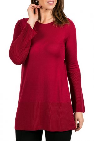 Пуловер SHES SO SHE'S. Цвет: бордовый