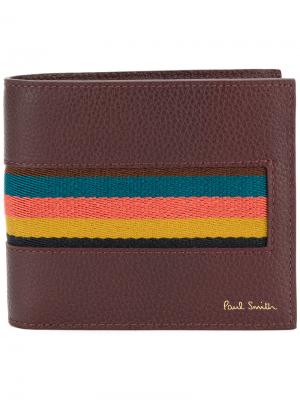 Бумажник Bright Stripe Paul Smith. Цвет: розовый и фиолетовый