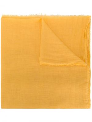 Платок с бахромой Faliero Sarti. Цвет: жёлтый и оранжевый