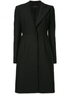Приталенное пальто Giambattista Valli. Цвет: чёрный