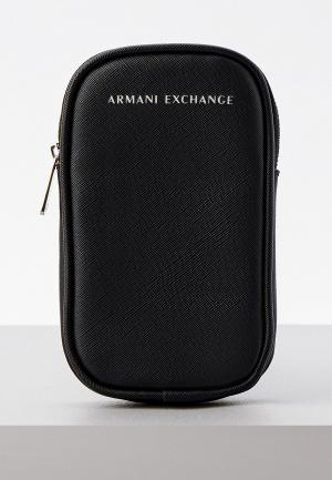 Чехол для iPhone Armani Exchange. Цвет: черный