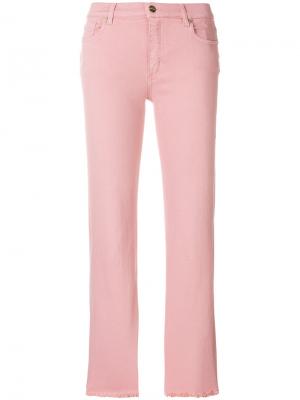 Укороченные джинсы Etro. Цвет: розовый и фиолетовый