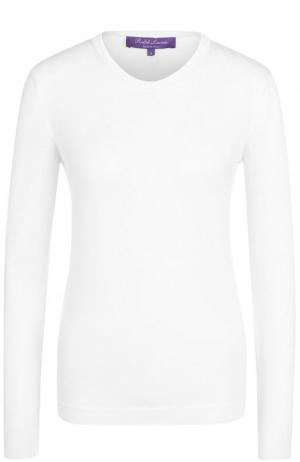 Кашемировый пуловер с круглым вырезом Ralph Lauren. Цвет: кремовый