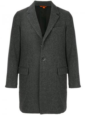 Однобортное пальто Barena. Цвет: серый