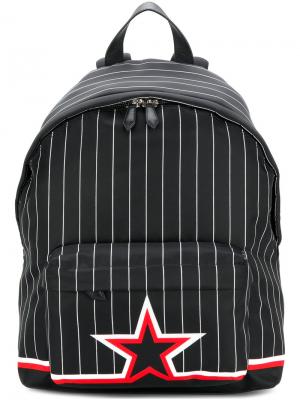 Рюкзак в полоску Givenchy. Цвет: чёрный