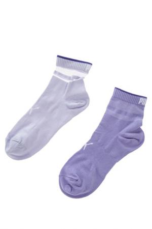 Комплект носков PUMA. Цвет: фиолетовый
