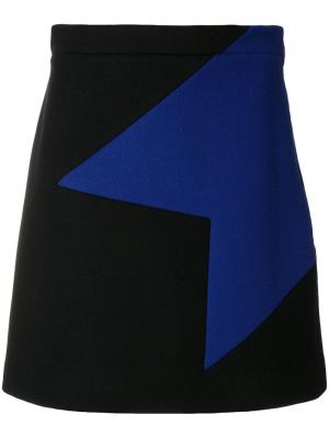 Юбка мини с геометрическим дизайном MSGM. Цвет: чёрный
