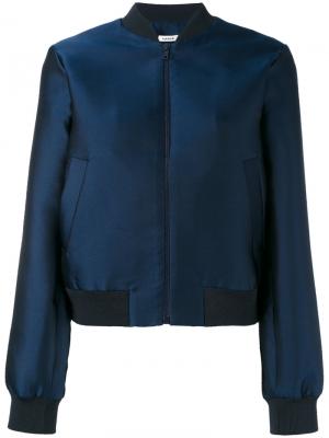 Однотонная куртка-бомбер P.A.R.O.S.H.. Цвет: синий
