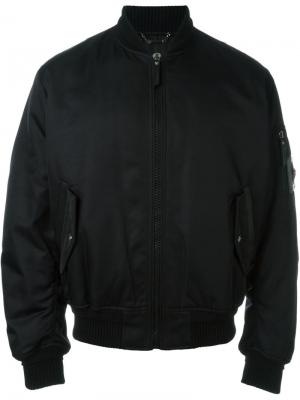 Куртка-бомбер с логотипом Versace. Цвет: чёрный