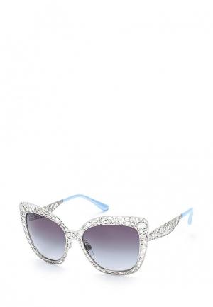 Очки солнцезащитные Dolce&Gabbana. Цвет: серебряный