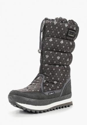 Дутики King Boots. Цвет: серый