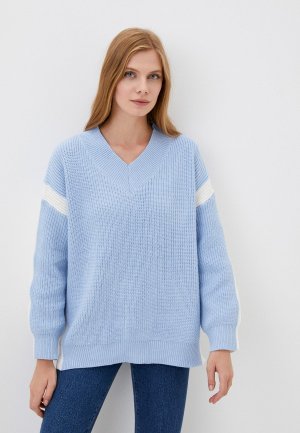 Пуловер LeOtra. Цвет: голубой