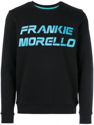 Толстовка с принтом логотипа Frankie Morello. Цвет: чёрный