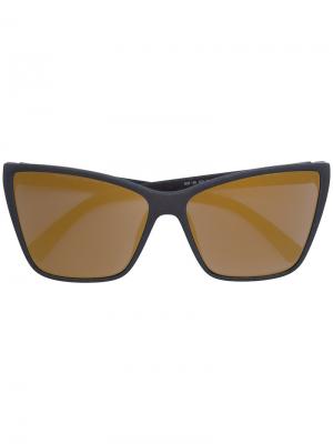 Солнцезащитные очки с зеркальными линзами Mykita. Цвет: серый