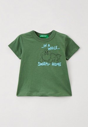 Футболка United Colors of Benetton. Цвет: зеленый