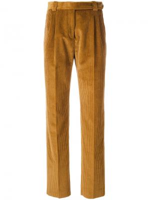 Прямые брюки Mulberry. Цвет: коричневый