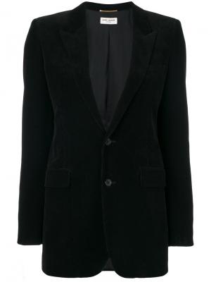Классический приталенный пиджак Saint Laurent. Цвет: чёрный