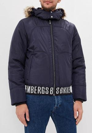 Куртка утепленная Bikkembergs. Цвет: синий