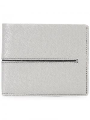 Классический бумажник Tods Tod's. Цвет: серый
