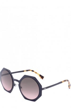 Солнцезащитные очки Fendi. Цвет: фиолетовый