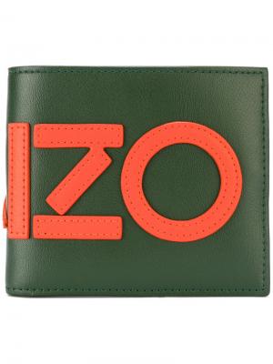 Бумажник с логотипом Kenzo. Цвет: зелёный