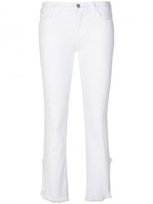 Укороченные джинсы слим J Brand. Цвет: белый