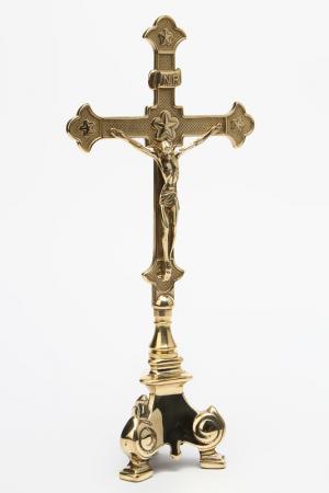 Крест декоративный Stilars. Цвет: золотой