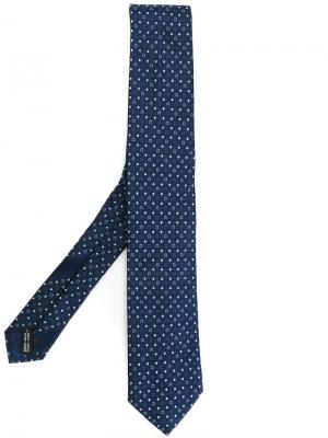 Классический галстук Gancio Salvatore Ferragamo. Цвет: синий