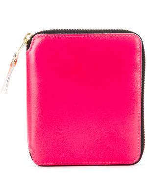 Кошелек с неоновыми панелями Comme Des Garçons Wallet. Цвет: розовый и фиолетовый