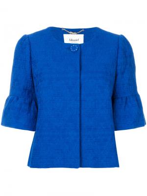 Укороченный пиджак с плиссировкой Blugirl. Цвет: синий