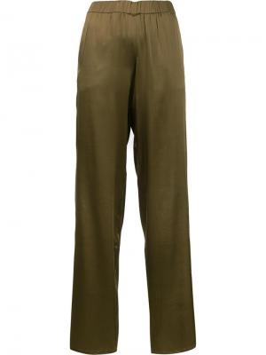 Расклешенные брюки P.A.R.O.S.H.. Цвет: зелёный
