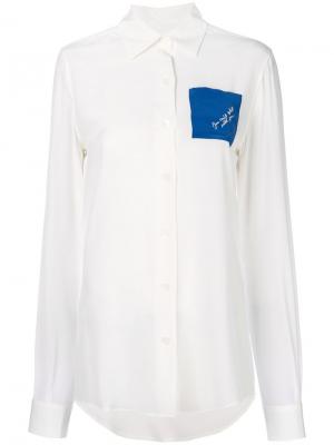 Рубашка с карманом Loewe. Цвет: белый