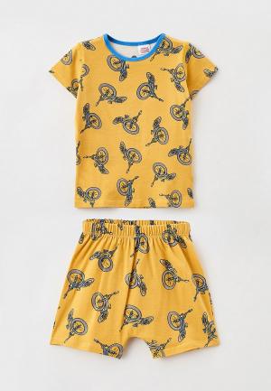 Пижама Cotton On. Цвет: желтый
