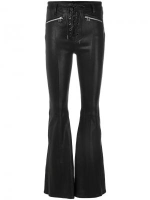 Расклешенные брюки со шнуровкой Rag & Bone /Jean. Цвет: чёрный