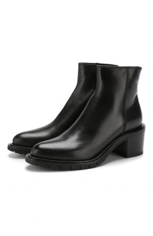 Кожаные ботинки на массивном каблуке Premiata. Цвет: черный