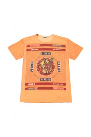 Футболка Dolce & Gabbana. Цвет: оранжевый