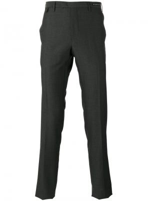 Классические зауженные брюки с принтом Pt01. Цвет: серый